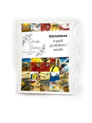 Sticker Puzzle: Christmas 35 stickers (6 pk)