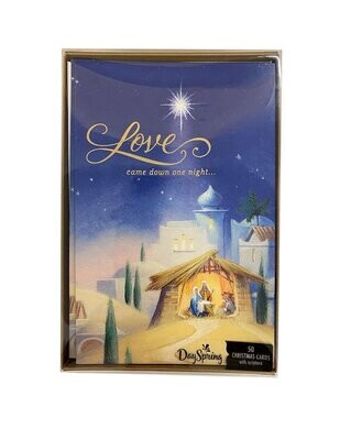 Love Came Down Christmas Boxed Card Set (50)