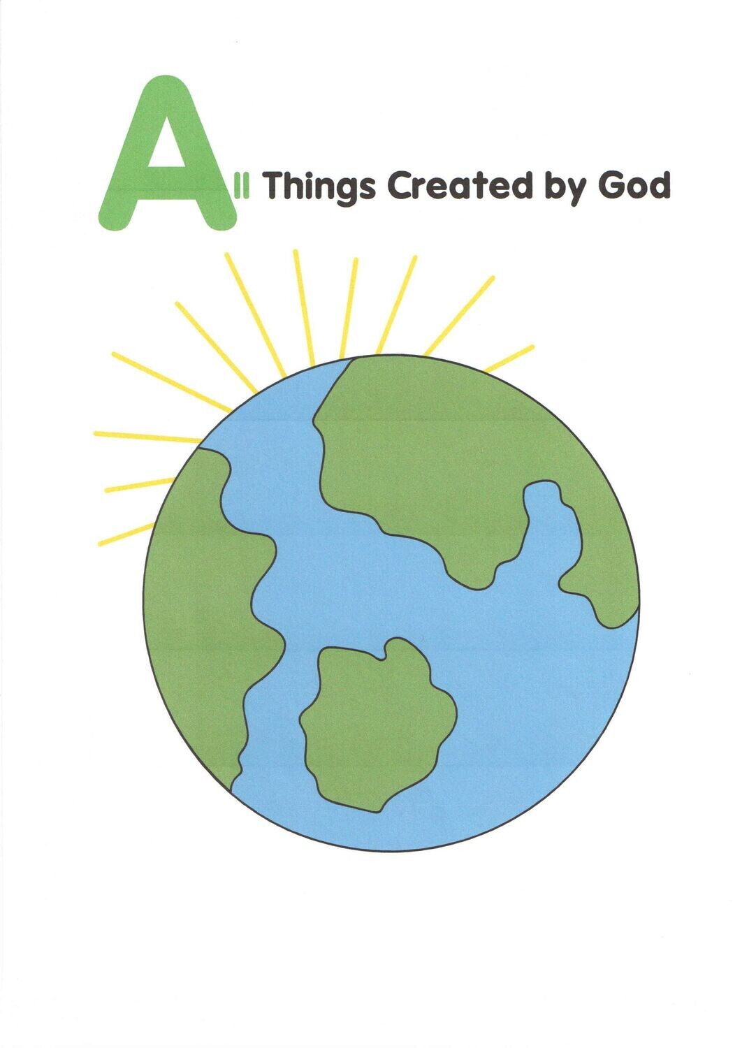 Alpha Teacher Posters for 3 year old Sunday School downloadable pdf