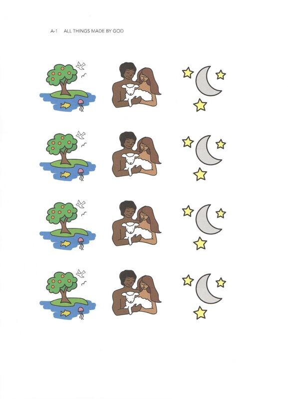 Alpha Student Sticker Pages for 3 year old Sunday School downloadable pdf