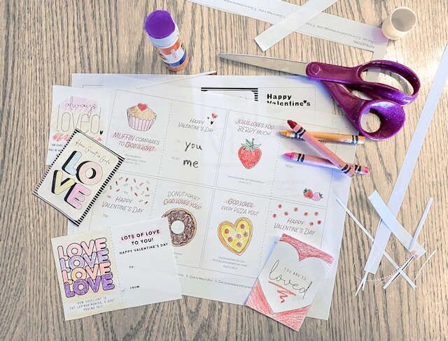 Valentine Coloring Card downloadables