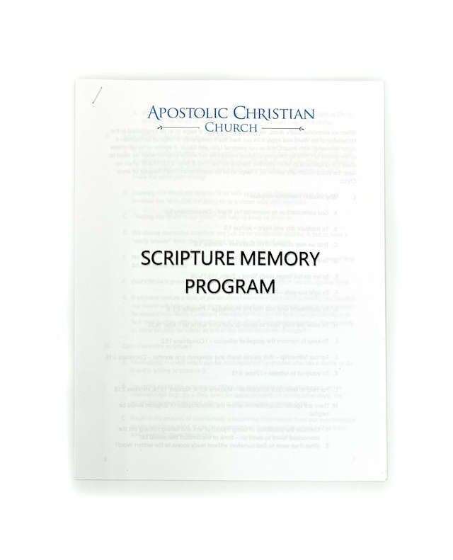 Scripture Memory Program