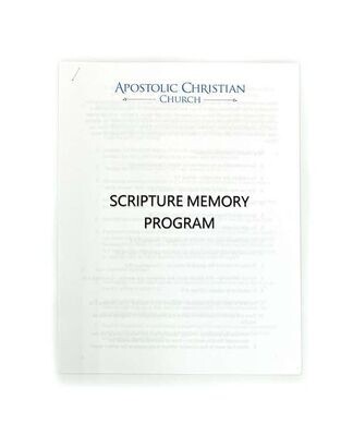 Scripture Memory Program