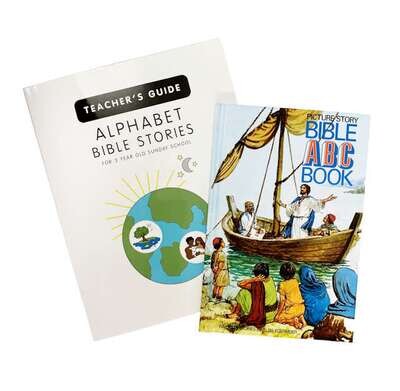 Alpha Teacher's Guide and ABC Book for 3 year old Sunday School Curriculum