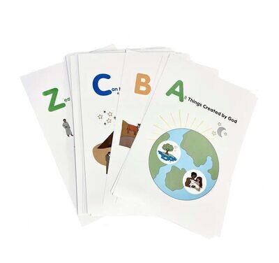 Alpha 3 year old Sunday School Curriculum Classroom Posters