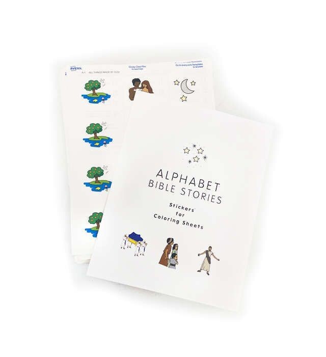 Alpha 3 year old Sunday School Curriculum Sticker Set