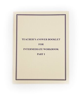 Answer Booklet for Intermediate Workbook Part 1 downloadable pdf