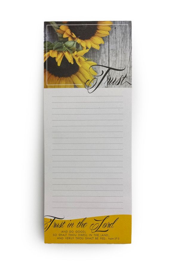 Memo Pad: Trust in the Lord