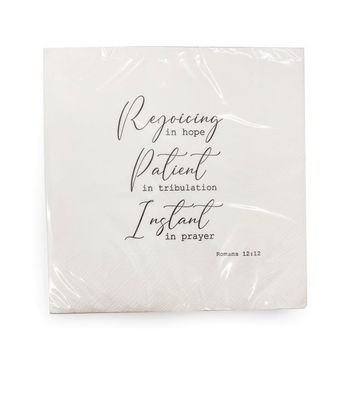 Rejoicing in Hope Napkin