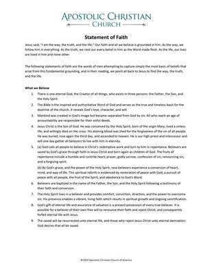 Statement of Faith basic download
