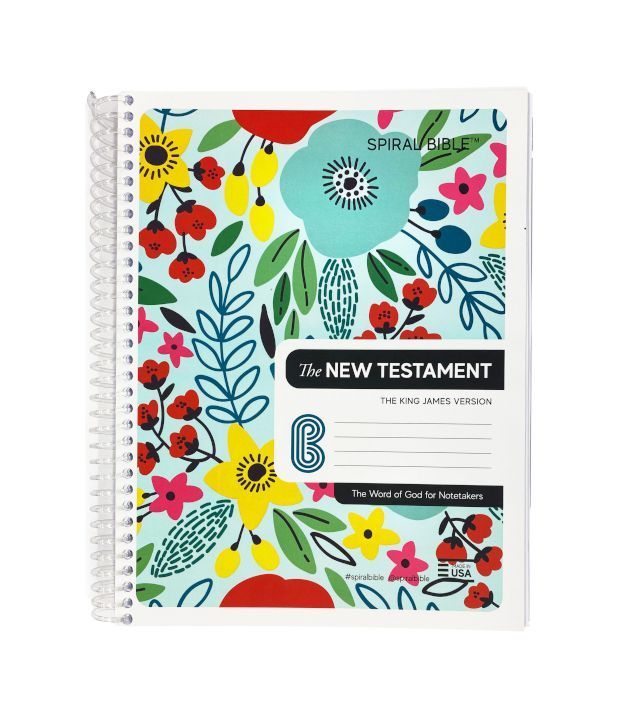 KJV Spiral Bible - New Testament, Floral