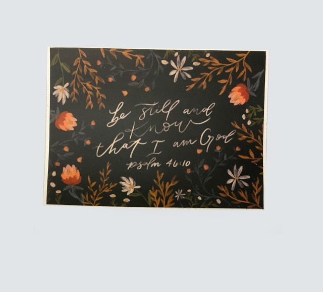 Be Still & Know Decal Sticker