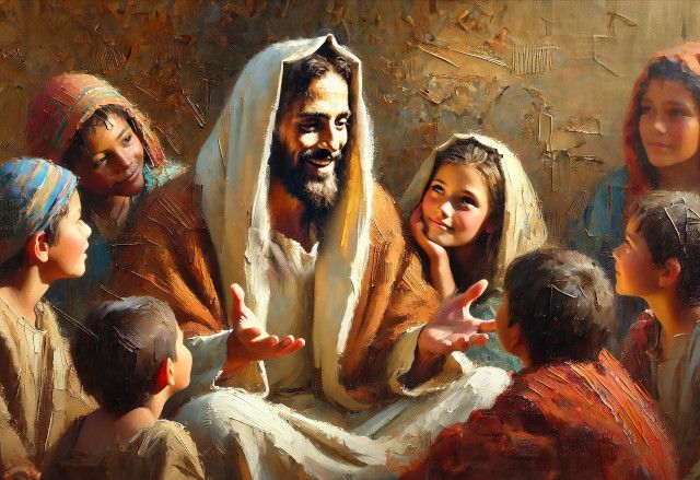 Jesus Loves the Little Children Poster