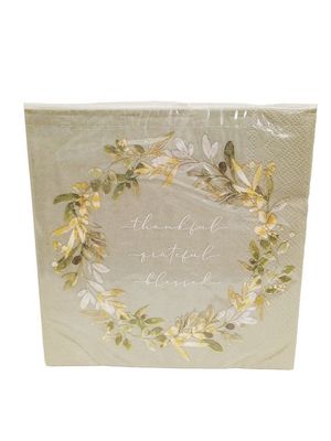 Thankful, Grateful, Blessed Napkin