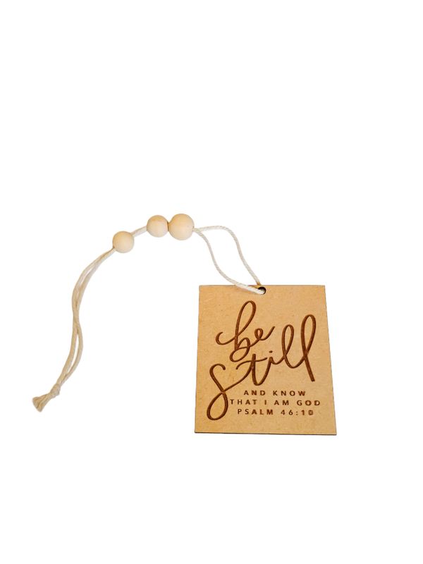 Be Still and Know Car Charm