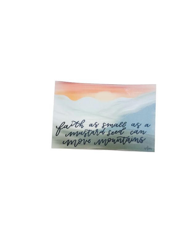 Faith as a Mustard Seed Decal Sticker