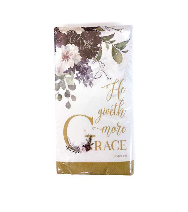 He Giveth More Grace Napkin