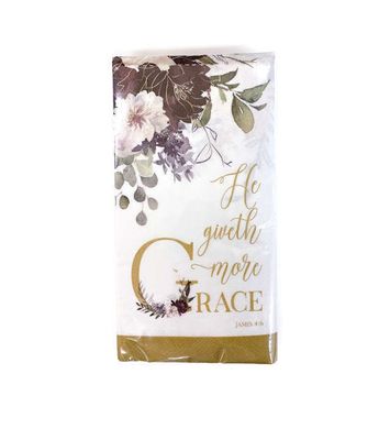 He Giveth More Grace Napkin