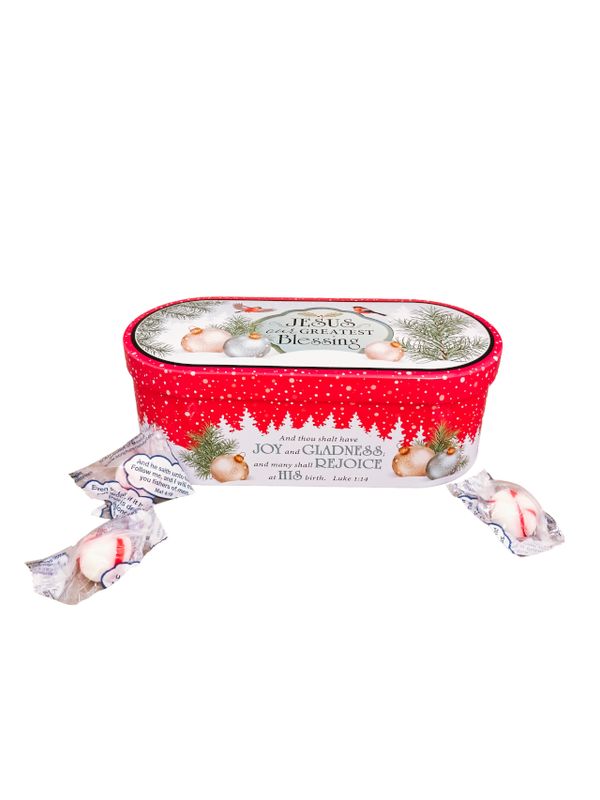 Christmas Mints in a Tin