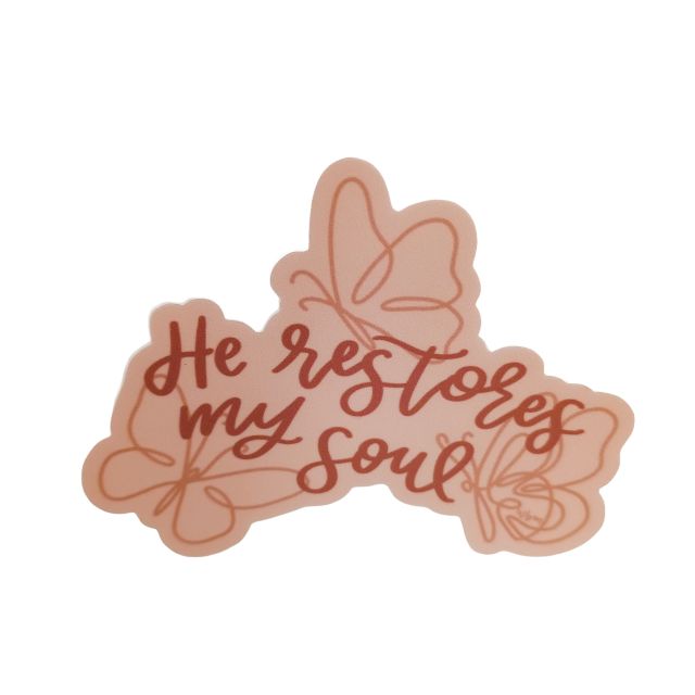 He Restores My Soul Decal Sticker