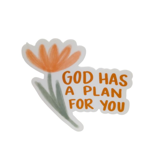 God Has a Plan For You Decal Sticker