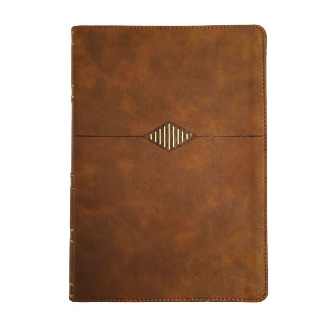 NIV Thompson Chain Reference, Leathersoft, Brown, Thumb indexed