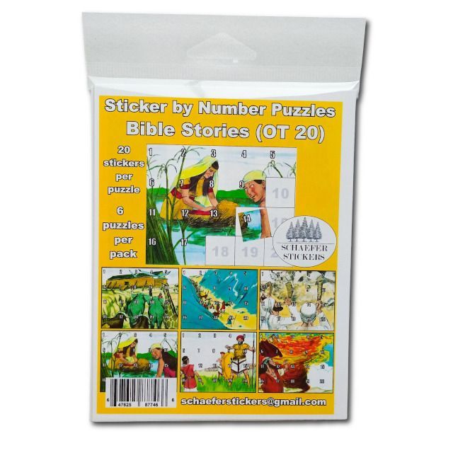 Sticker Puzzle: Old Testament 20 stickers (6 pk)