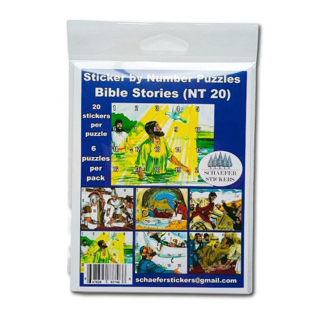 Sticker Puzzle: New Testament 20 stickers (6 pk)
