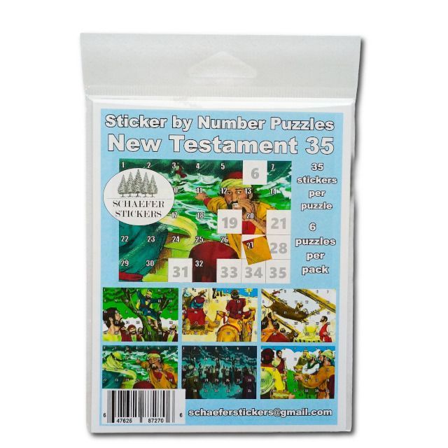 Sticker Puzzle: New Testament 35 stickers (6 pk)