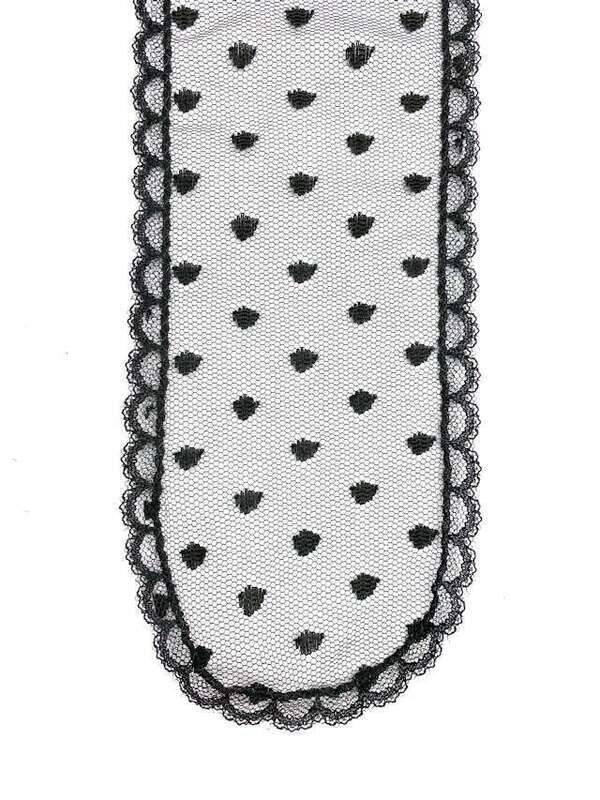 Large Dots Straight Veil