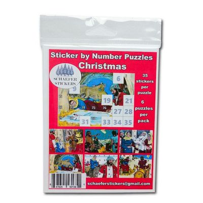 Sticker Puzzle: Christmas 35 stickers (6 pk)