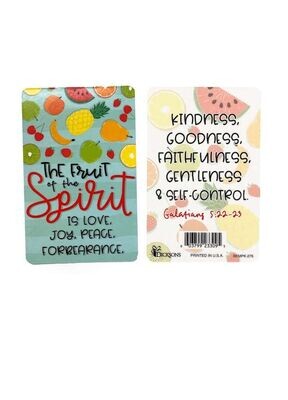 Fruit of the Spirit Pocket card Fruit of the Spirit Pocket card