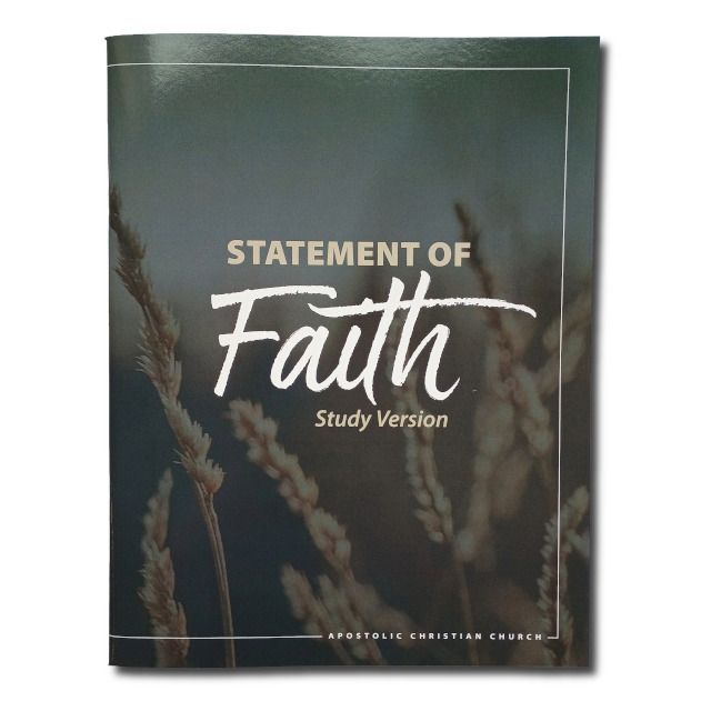 Statement of Faith, Study Version with verses