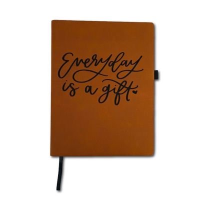 Every Day is a Gift leather journal