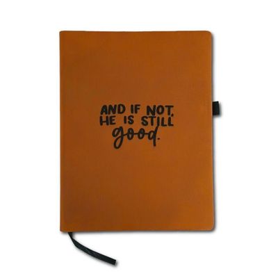 And If Not leather journal