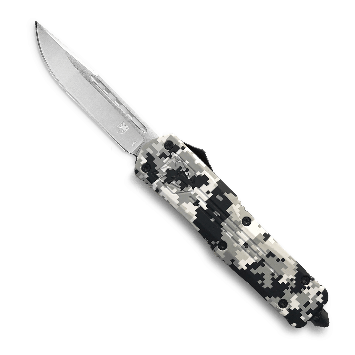 COBRATEC LARGE FS-3 Winter Digi Camo, Blade Type: Drop Non Serrated (Standard)