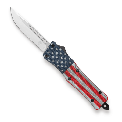 COBRATEC Small CTK-1 Cerekote American Flag, Blade Type: Drop Non Serrated (Standard)