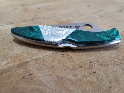 Spyderco Malachite and Mother of Pearl