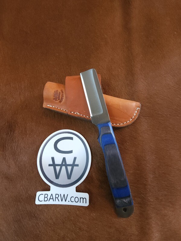 ANZA Castration Nute Blue and Black Dymondwood Handle