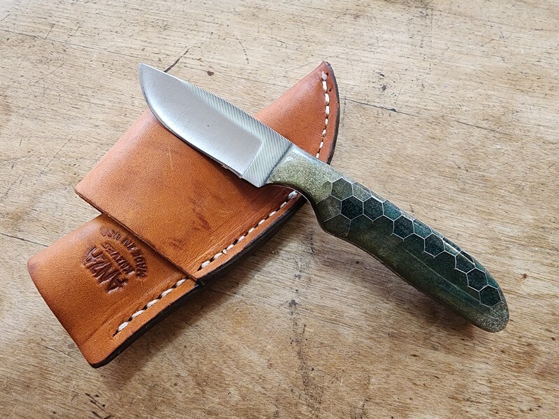 ANZA Honeycomb Green Resin Handle