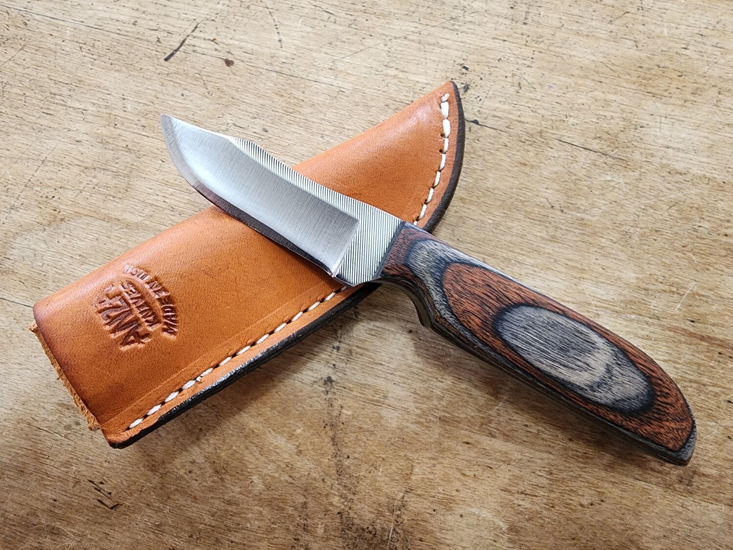 ANZA Orange and Gray Dymondwood Handle (MR)