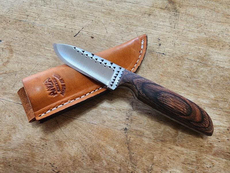 ANZA Dymondwood Brown Handle, Rasp