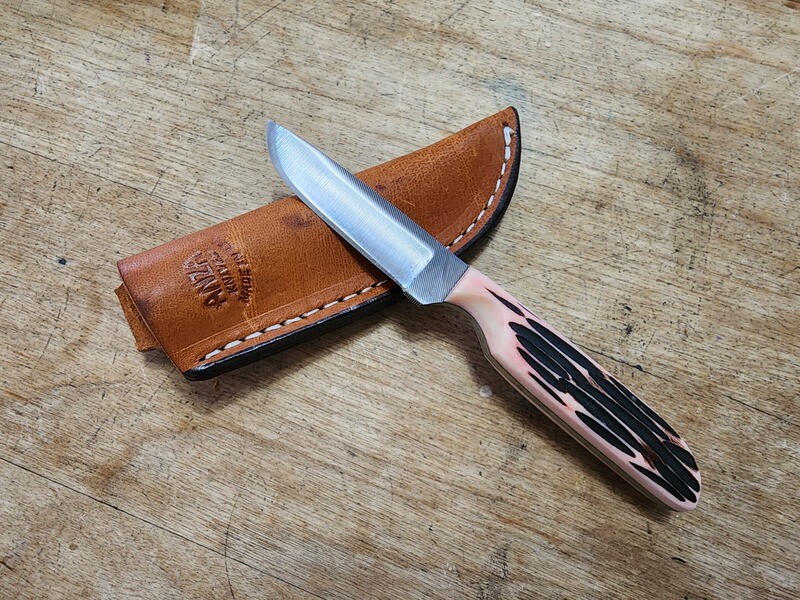 ANZA Light Pink Jigged Bone Handle