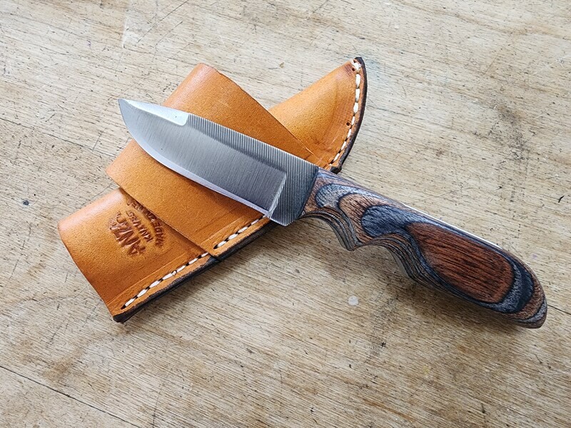 ANZA Dymondwood Drop Point w/ False Edge