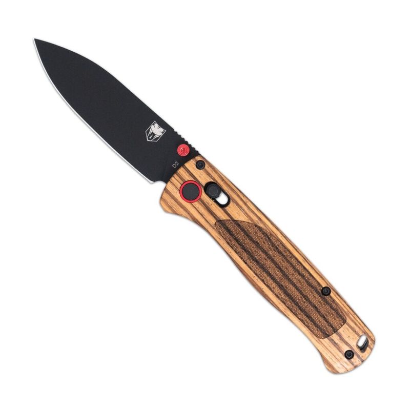 COBRATEC Zebrawood Bar Lock - Black Titanium Coated