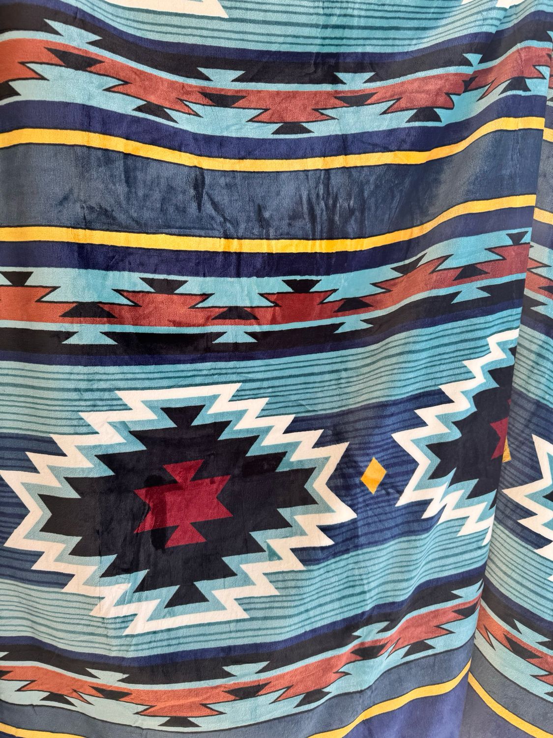 King - Navy Blue/Teal/Brown/Yellow