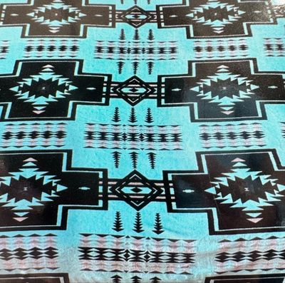 Queen- Turquoise/Black/Grey