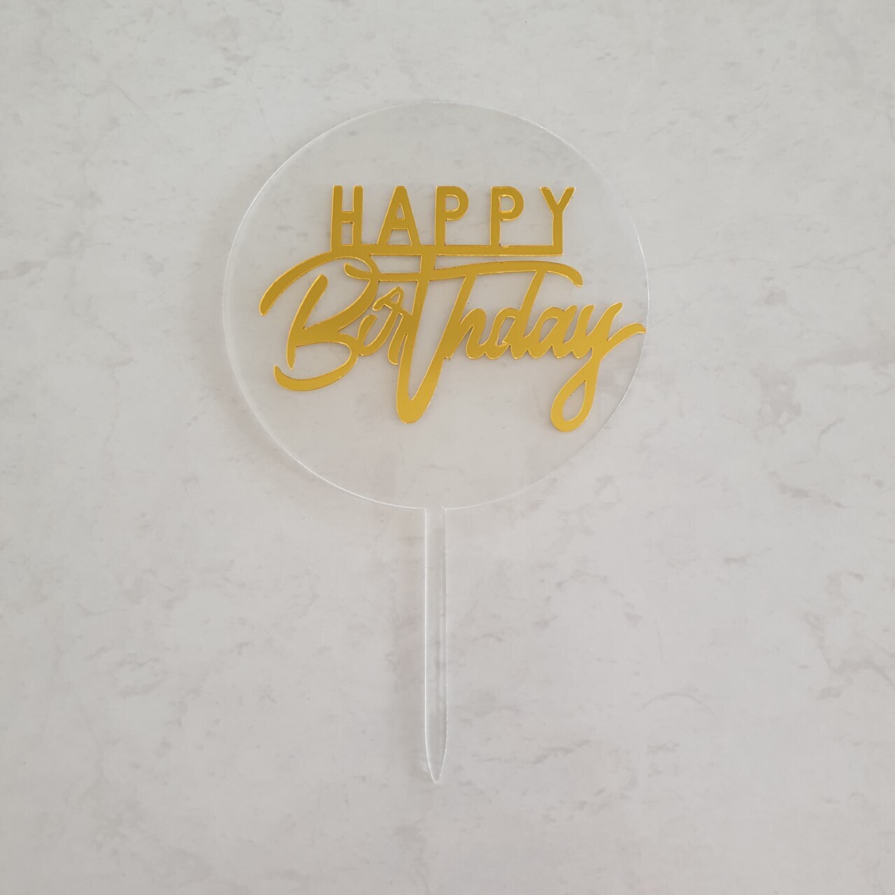 Acrylic Topper Gold
