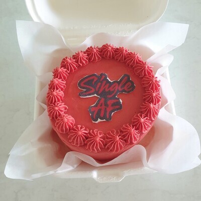 Valentines Mini Cake 
Single AF