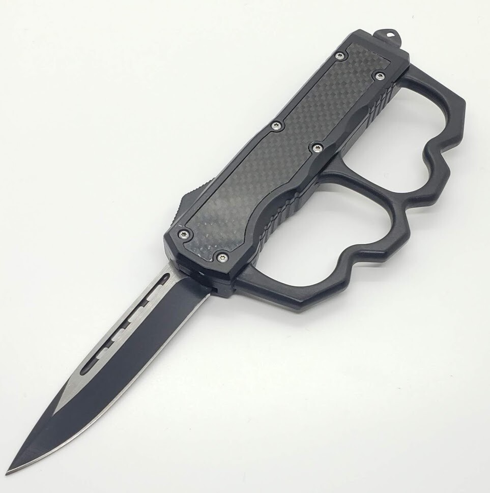 9-25-otf-with-knuckle-guard-single-edge-automatic-knife-zinc